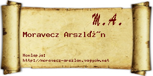 Moravecz Arszlán névjegykártya